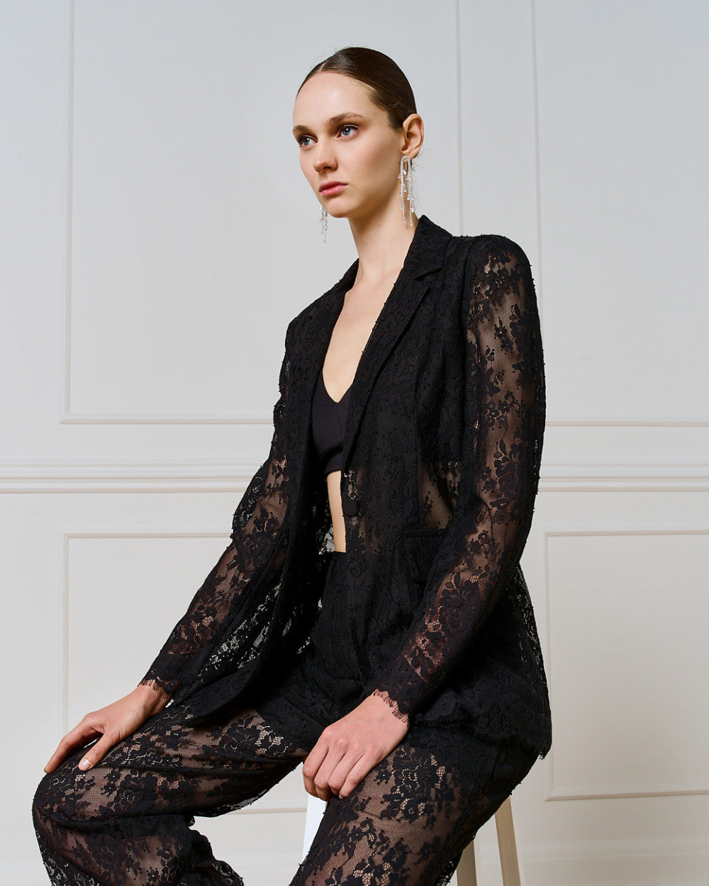 Giacca a Blazer in Pizzo