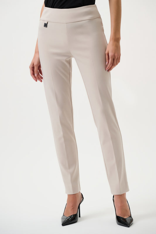Pantaloni in jersey slim classico sartoriale - Bianco o Mastice