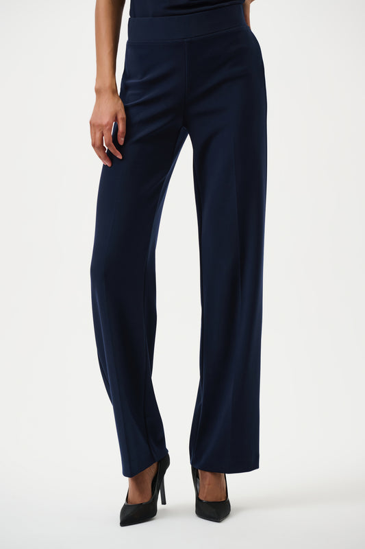 Pantaloni classici in jersey a gamba dritta - Blu