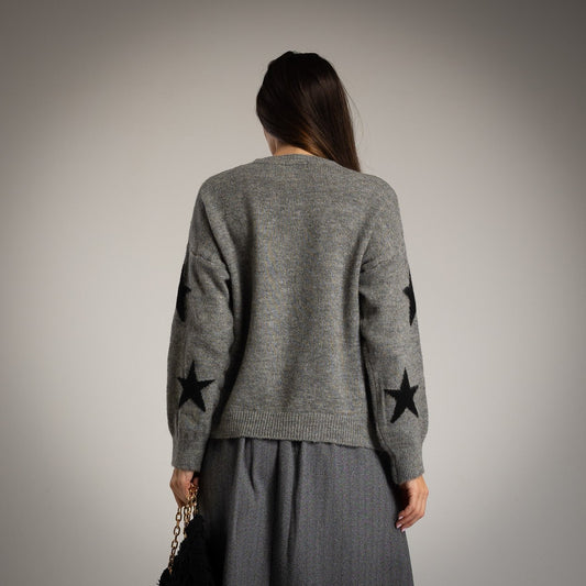 Maglione Morbida Texture Star – Made in Italy