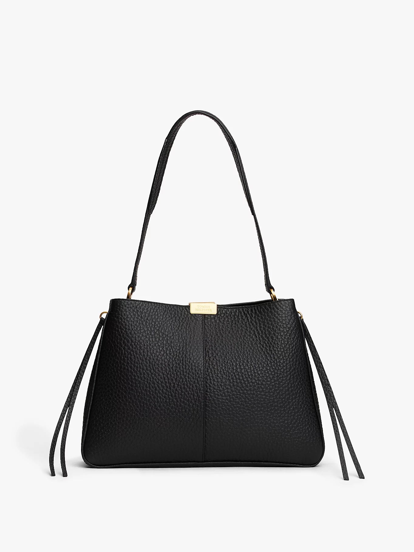 Borsa a tracolla in morbida pelle martellata - Nera o Grigia