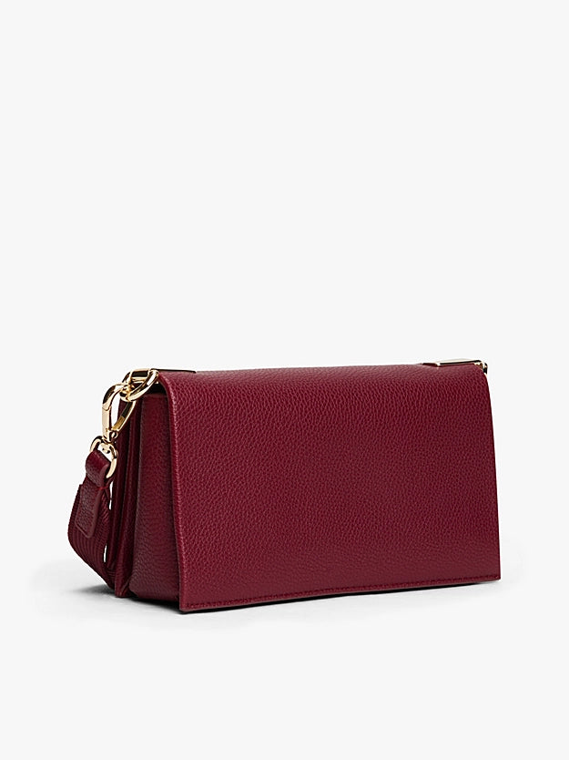 Borsa media a tracolla bordeaux o nera con monogramma TH