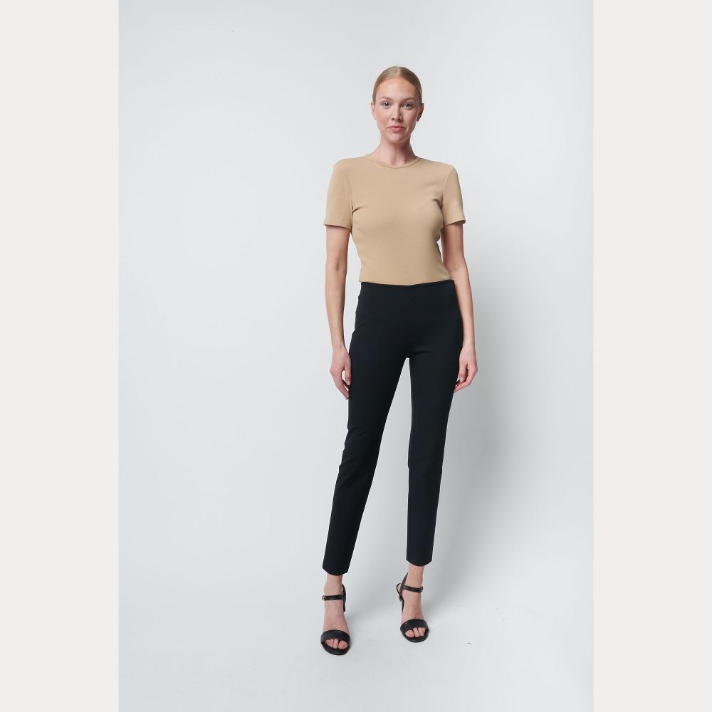Pantaloni skinny blu in cotone elasticizzato
