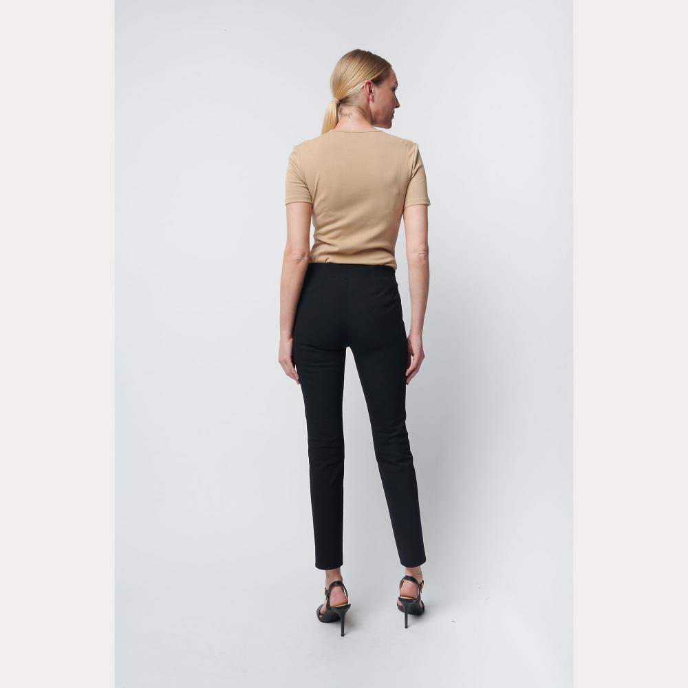 Pantaloni skinny blu in cotone elasticizzato