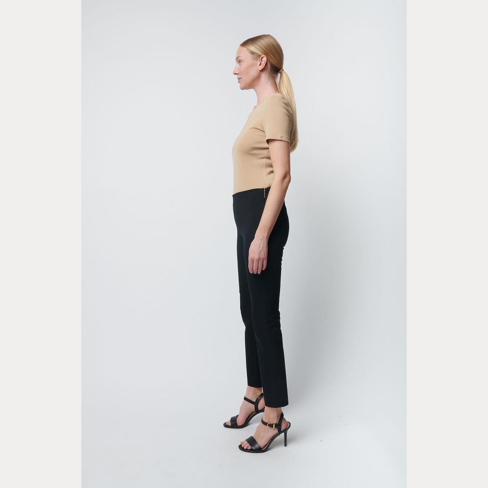 Pantaloni skinny blu in cotone elasticizzato