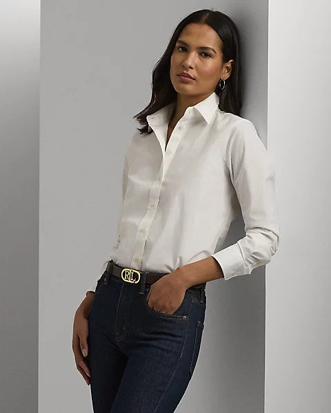 Camicia bianca in popeline anti grinze