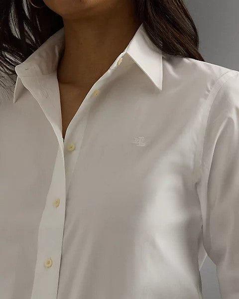 Camicia bianca in popeline anti grinze
