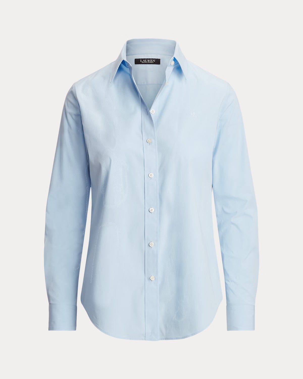 Camicia celeste in popeline anti grinze - Lauren Ralph Lauren