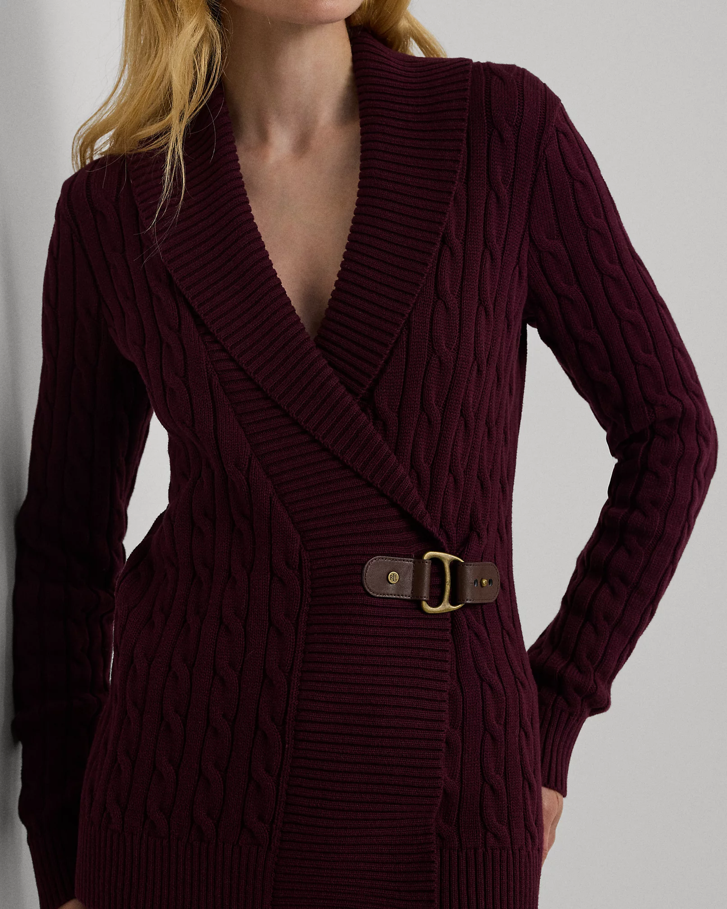 Maglia in cotone con fibbia Lauren Ralph Lauren