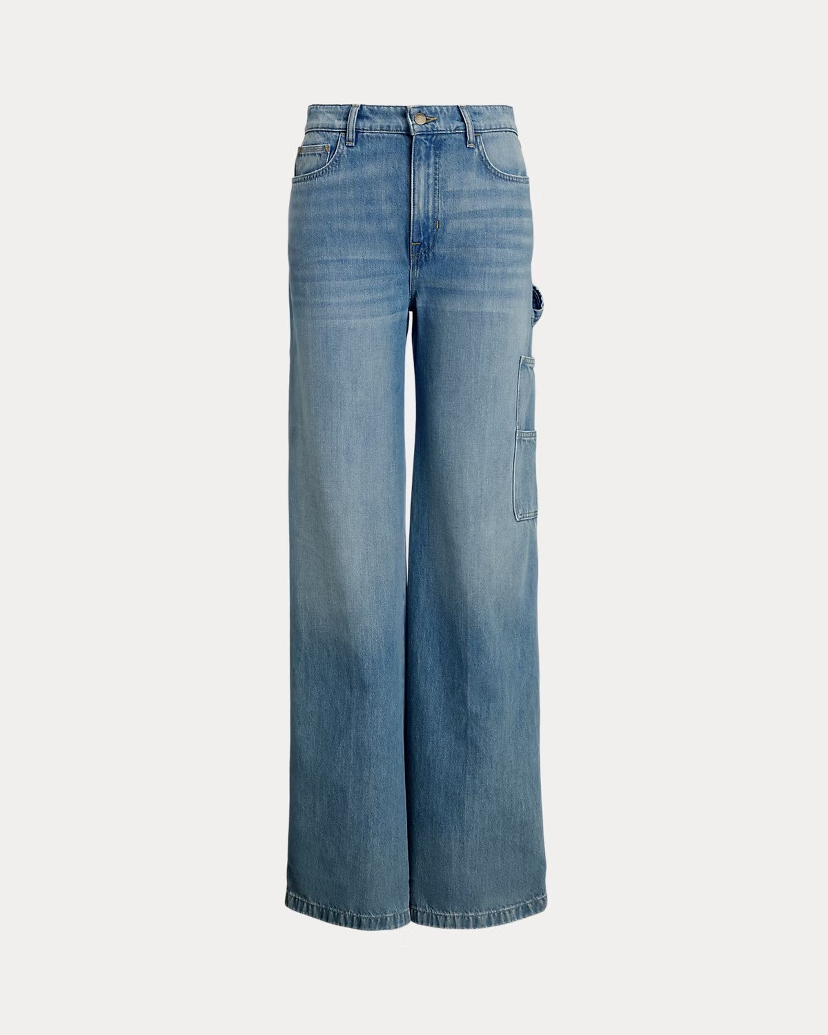 Jeans cargo a gamba larga