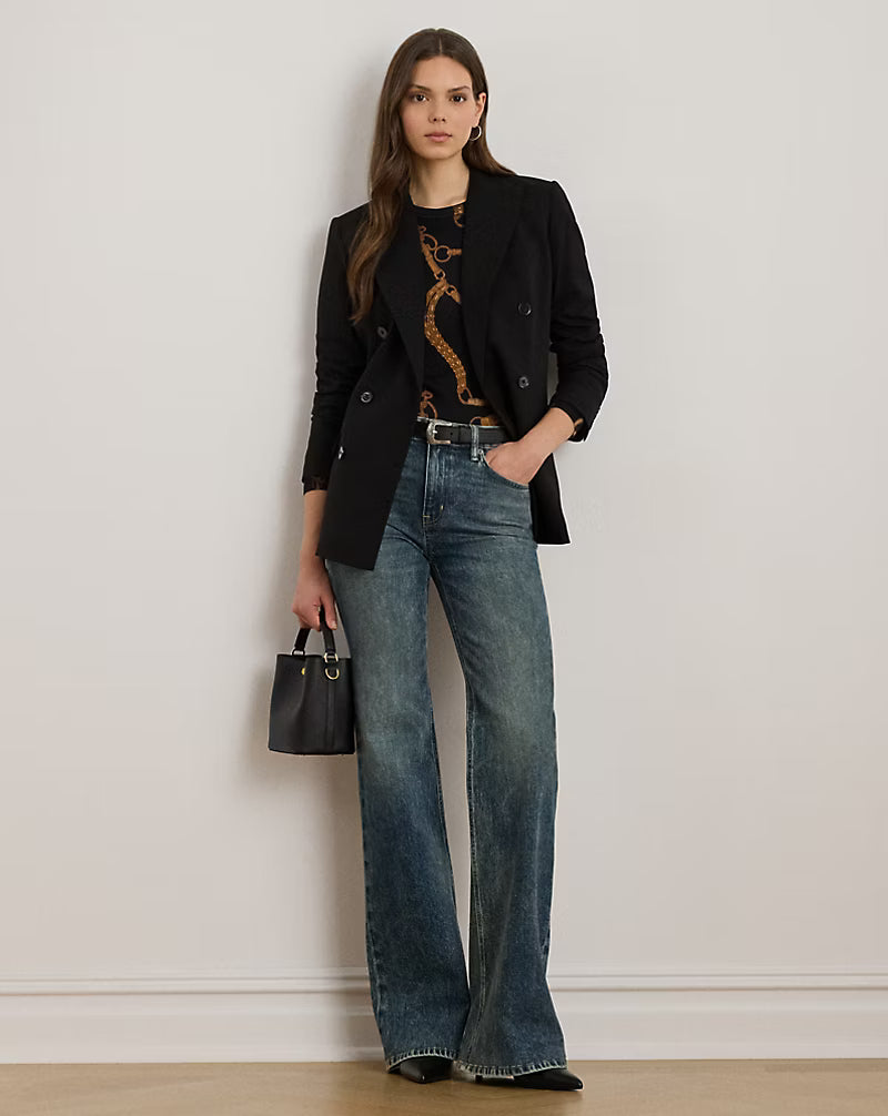 Jeans a vita media leggermente svasati in fondo
