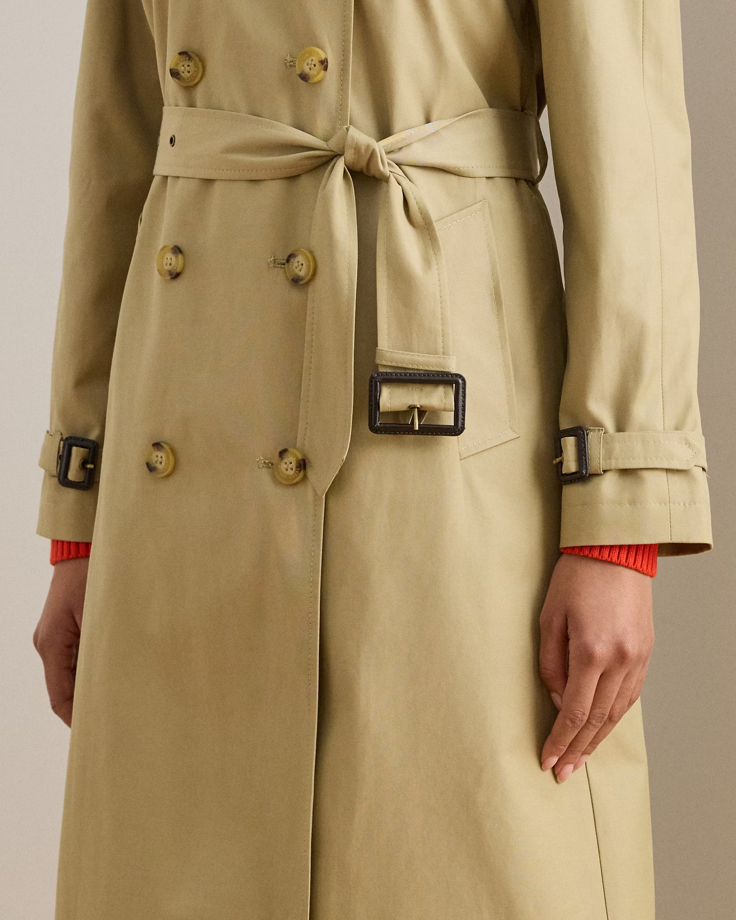 Trench lungo doppiopetto