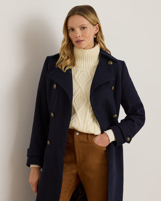 Cappotto Blu in Stile Redingote