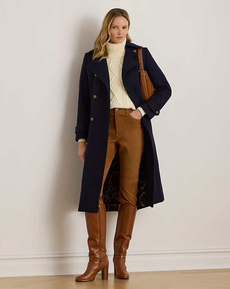 Cappotto Blu in Stile Redingote