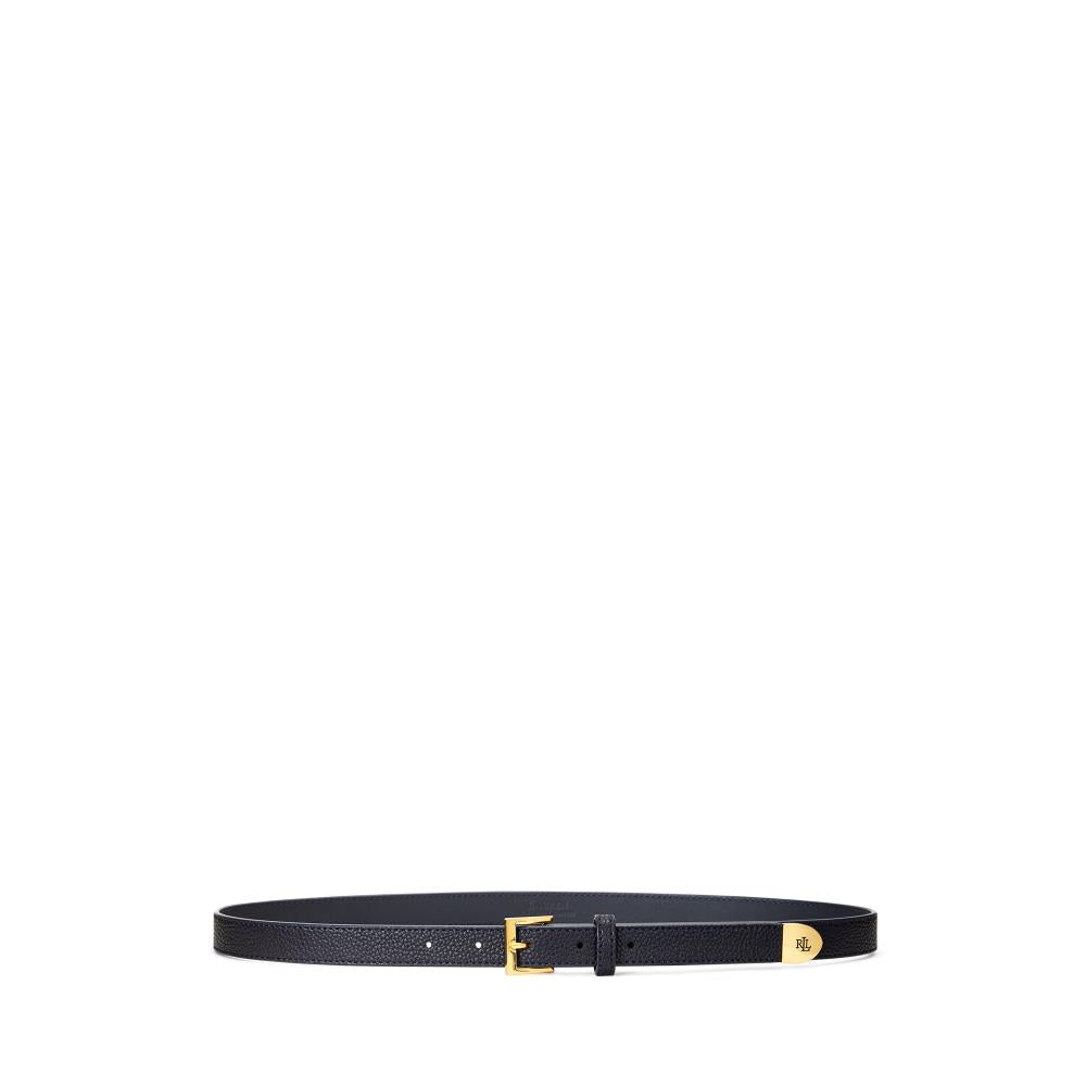 Cintura blu in pelle alta cm 2