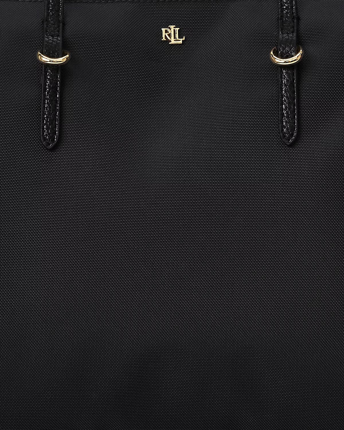 Borsa Tote Keaton nera in nylon di medie dimensioni