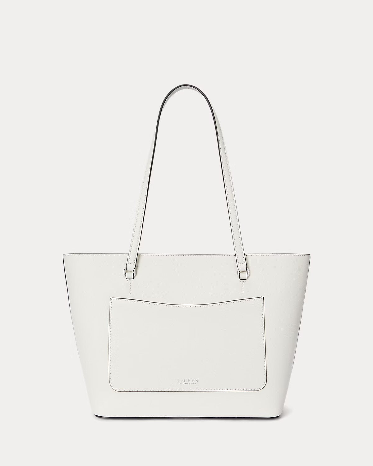 Borsa Tote Karly media in pelle saffiano bianca