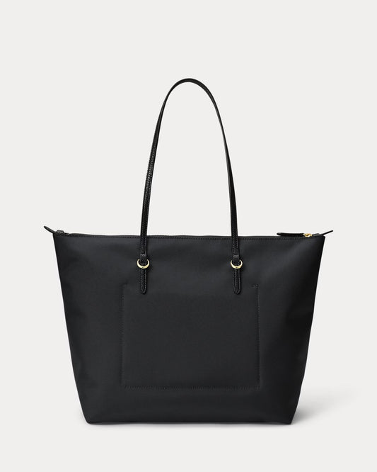 Borsa grande tote Keaton in nylon - Nera