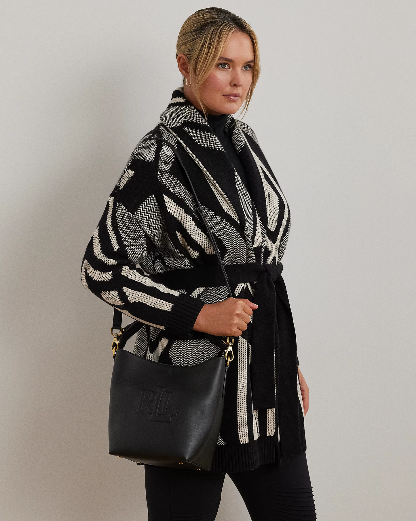 Borsa a secchiello Witley di medie dimensioni in pelle