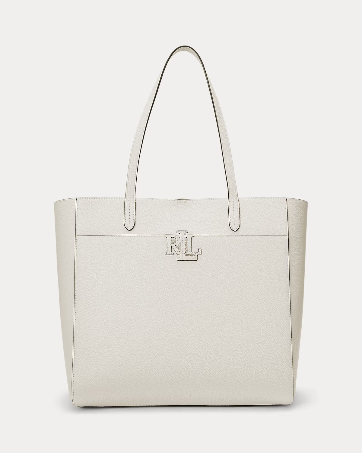 Borsa Tote Cameryn grande in pelle martellata bianca