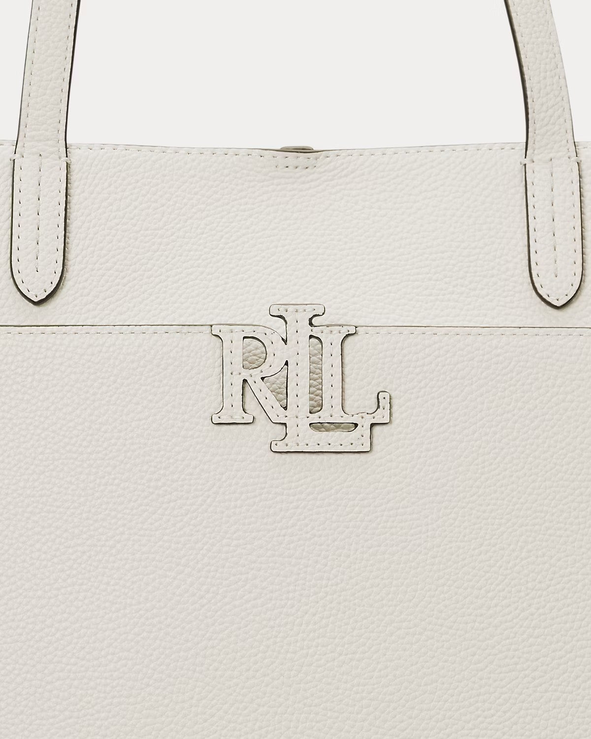 Borsa Tote Cameryn grande in pelle martellata bianca