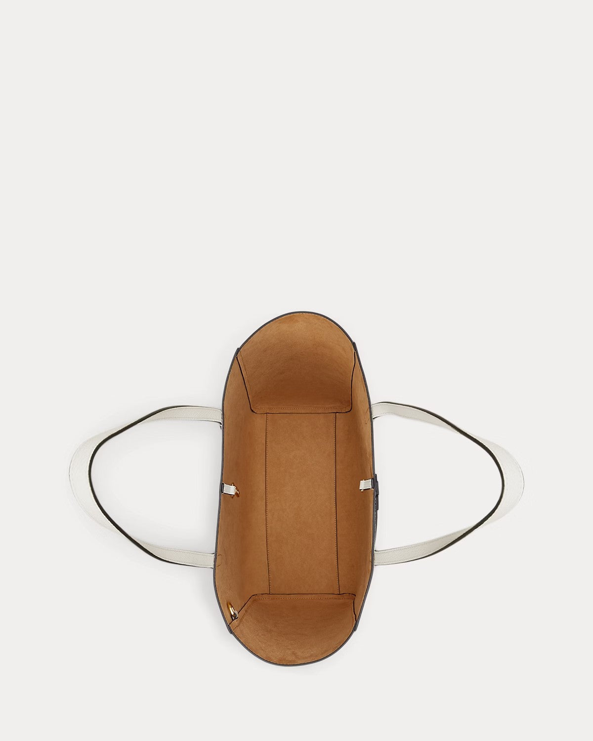 Borsa Tote Cameryn grande in pelle martellata bianca