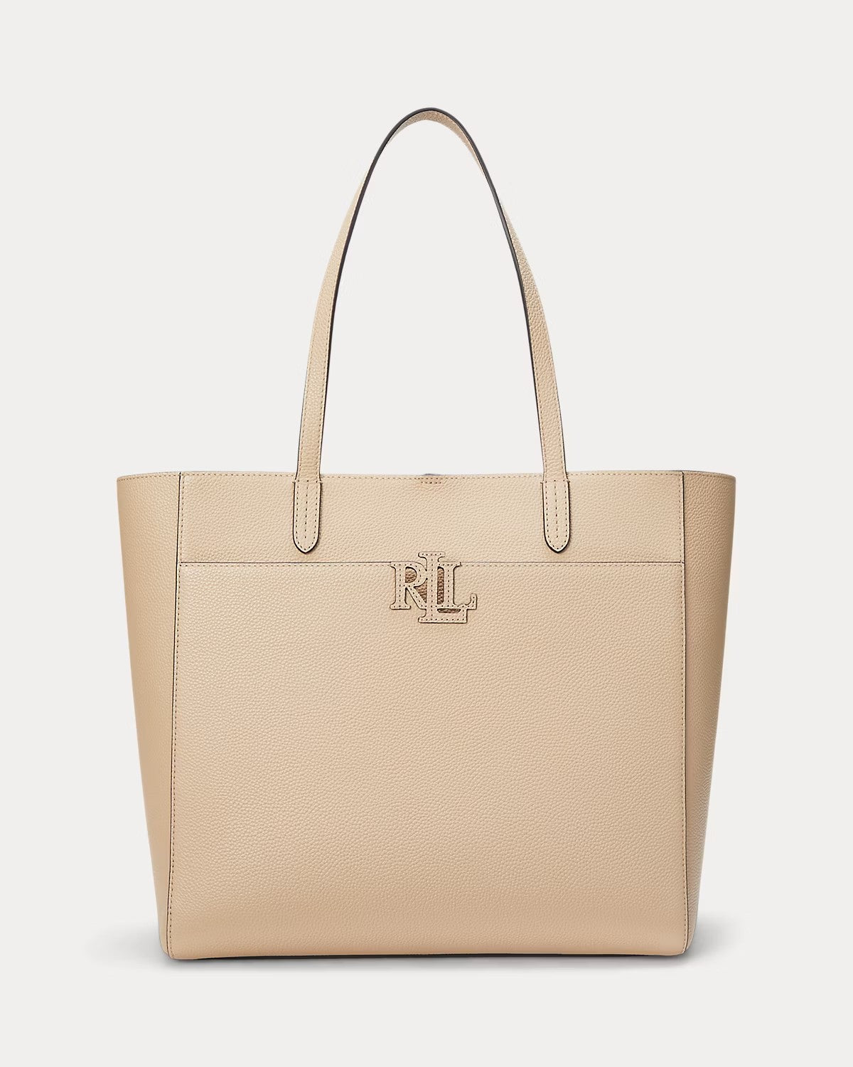 Borsa Tote Cameryn grande in pelle martellata beige