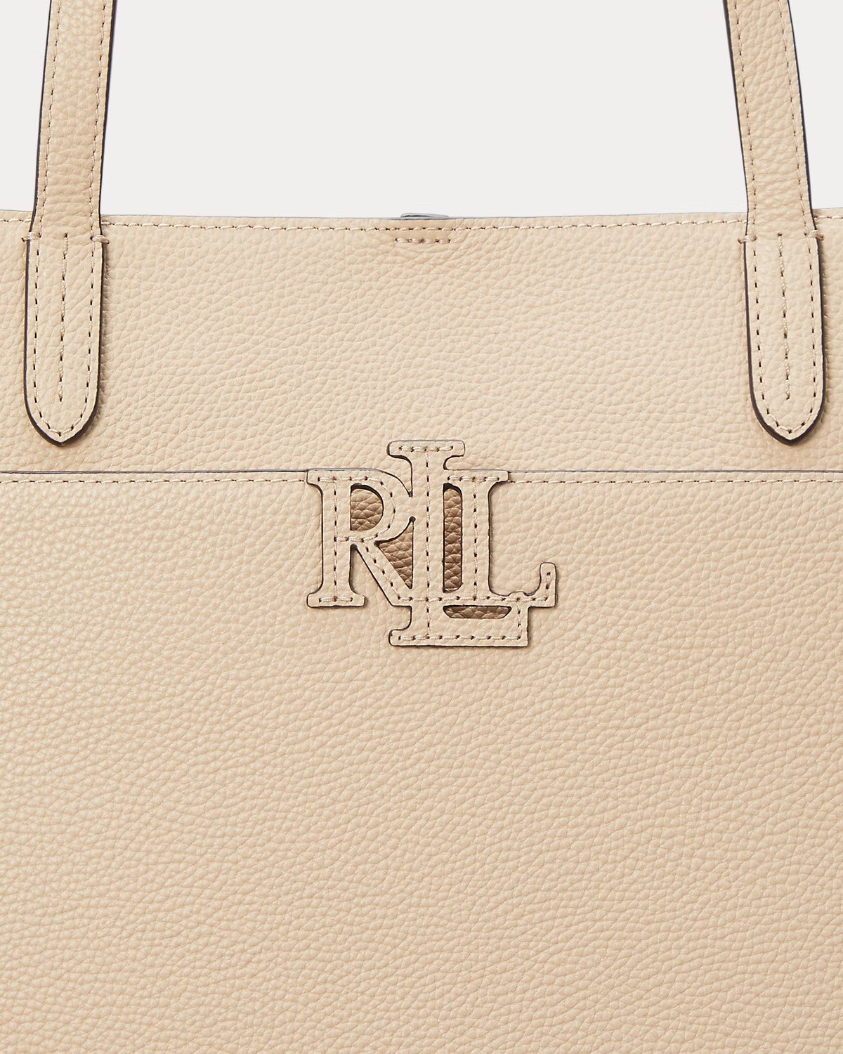 Borsa Tote Cameryn grande in pelle martellata beige