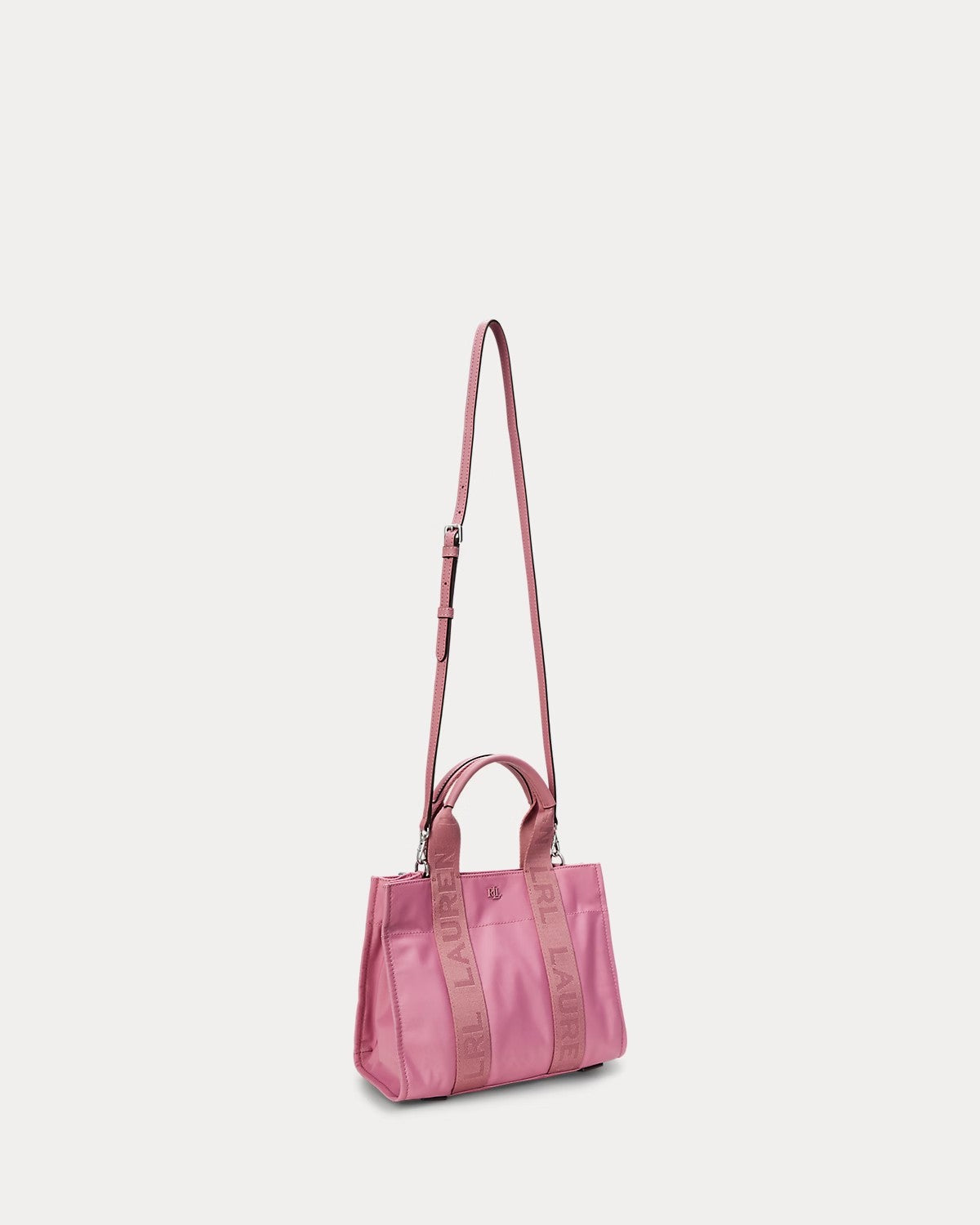 Borsa Tote Stevie piccola in nylon rosa
