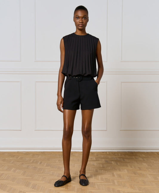 Short neri a vita alta