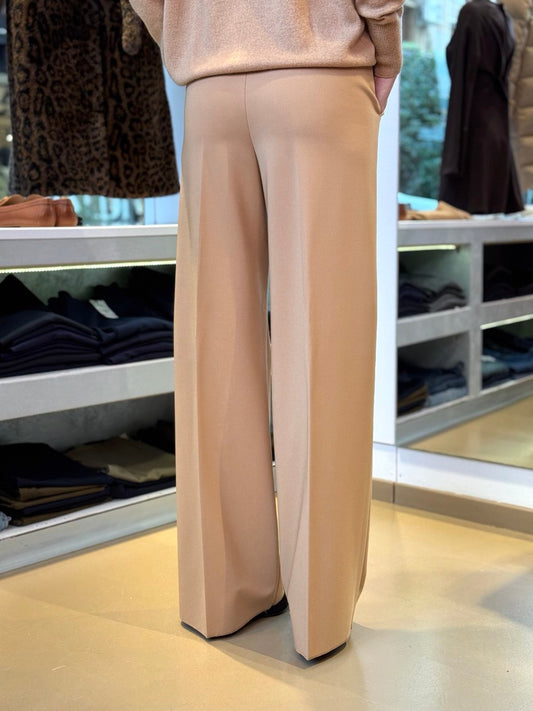 Pantalone Wide Leg in Tessuto Tecnico - Cammello o Nero