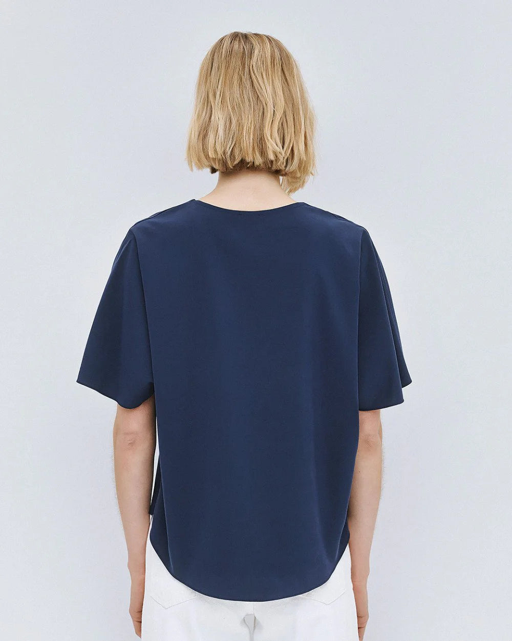Camicia Blusa con Scollo a V