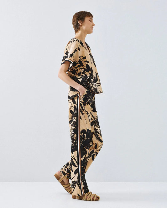 Pantaloni in Cotone Stampato
