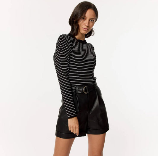 Maglia a righe nero e bianco