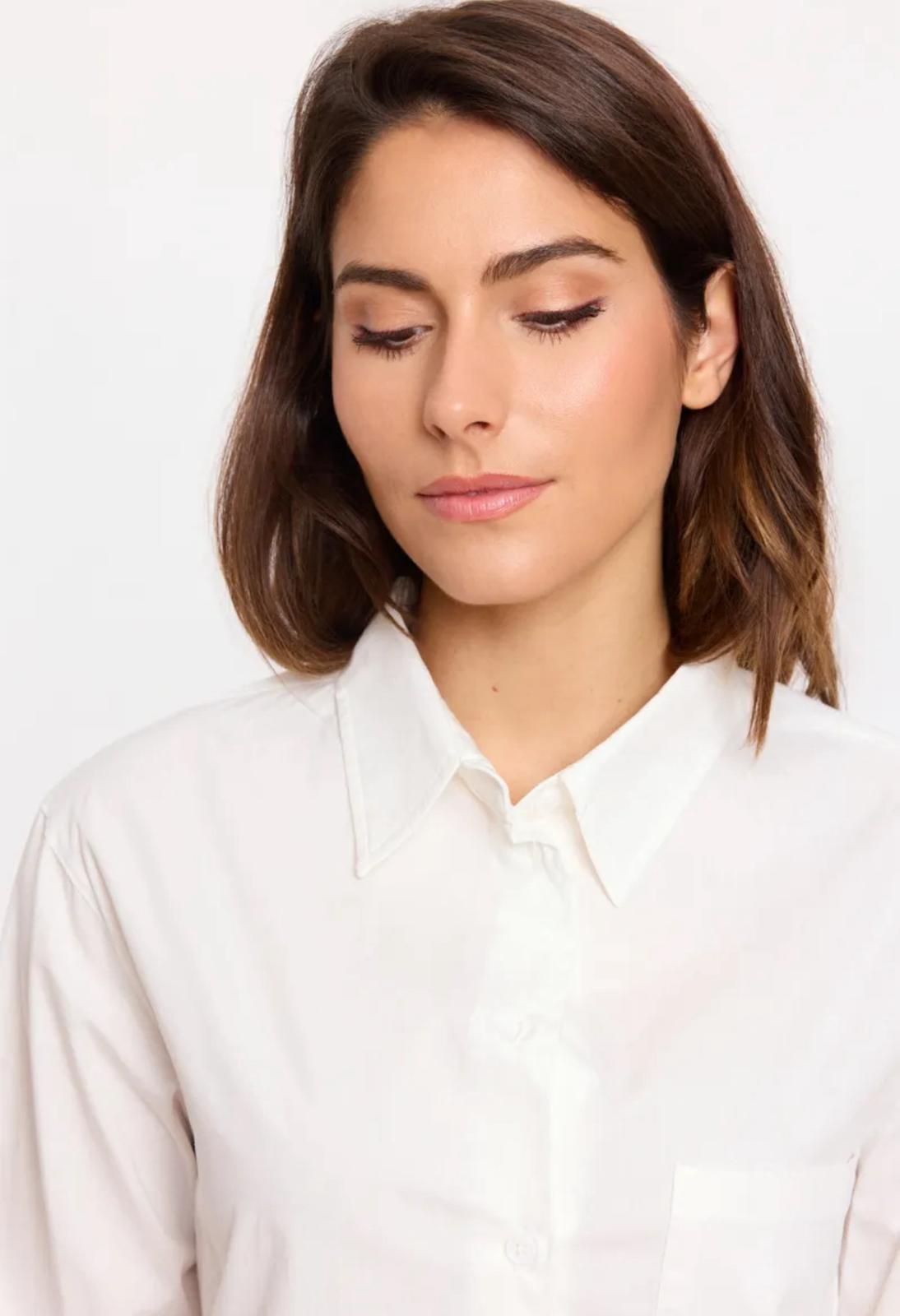 Camicia Bianca Oversize in Cotone
