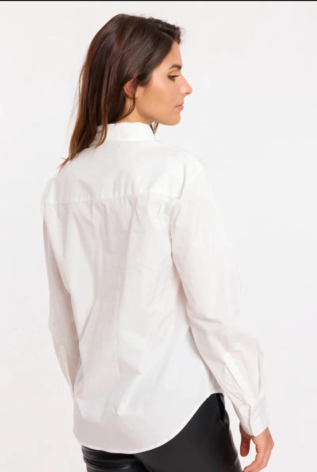 Camicia Bianca Oversize in Cotone