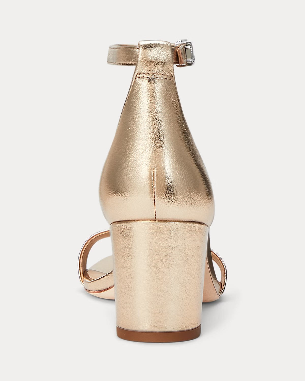 Sandali in nappa metallizzata