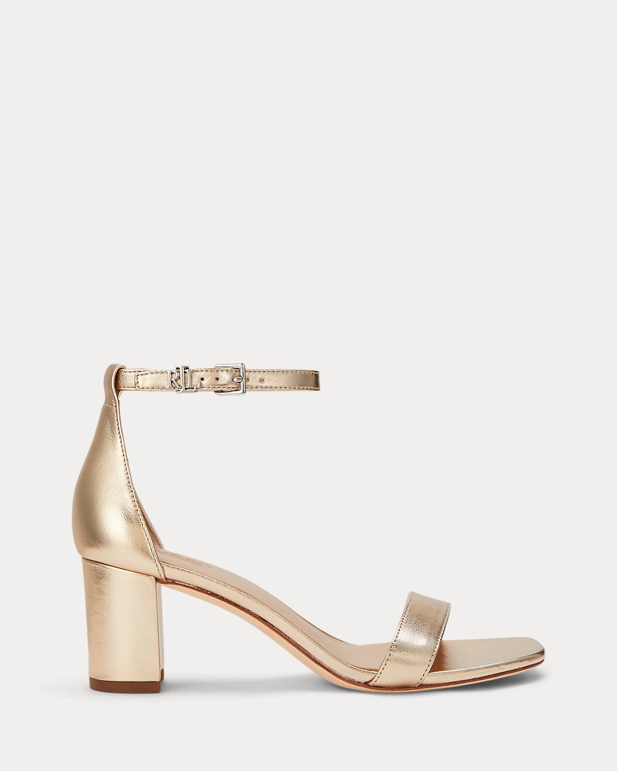 Sandali in nappa metallizzata