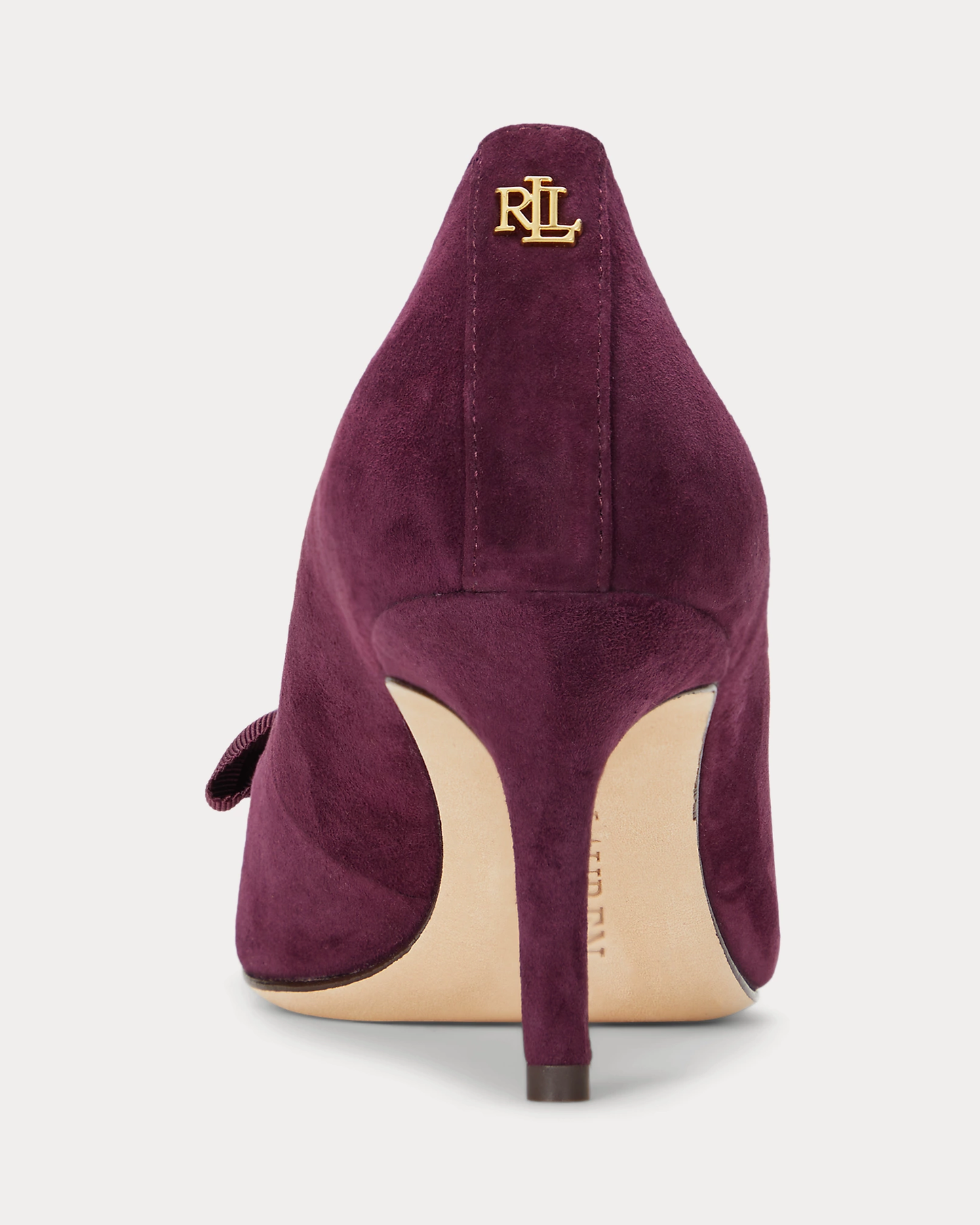 Scarpe in pelle scamosciata con dettaglio di fiocco sul décolleté