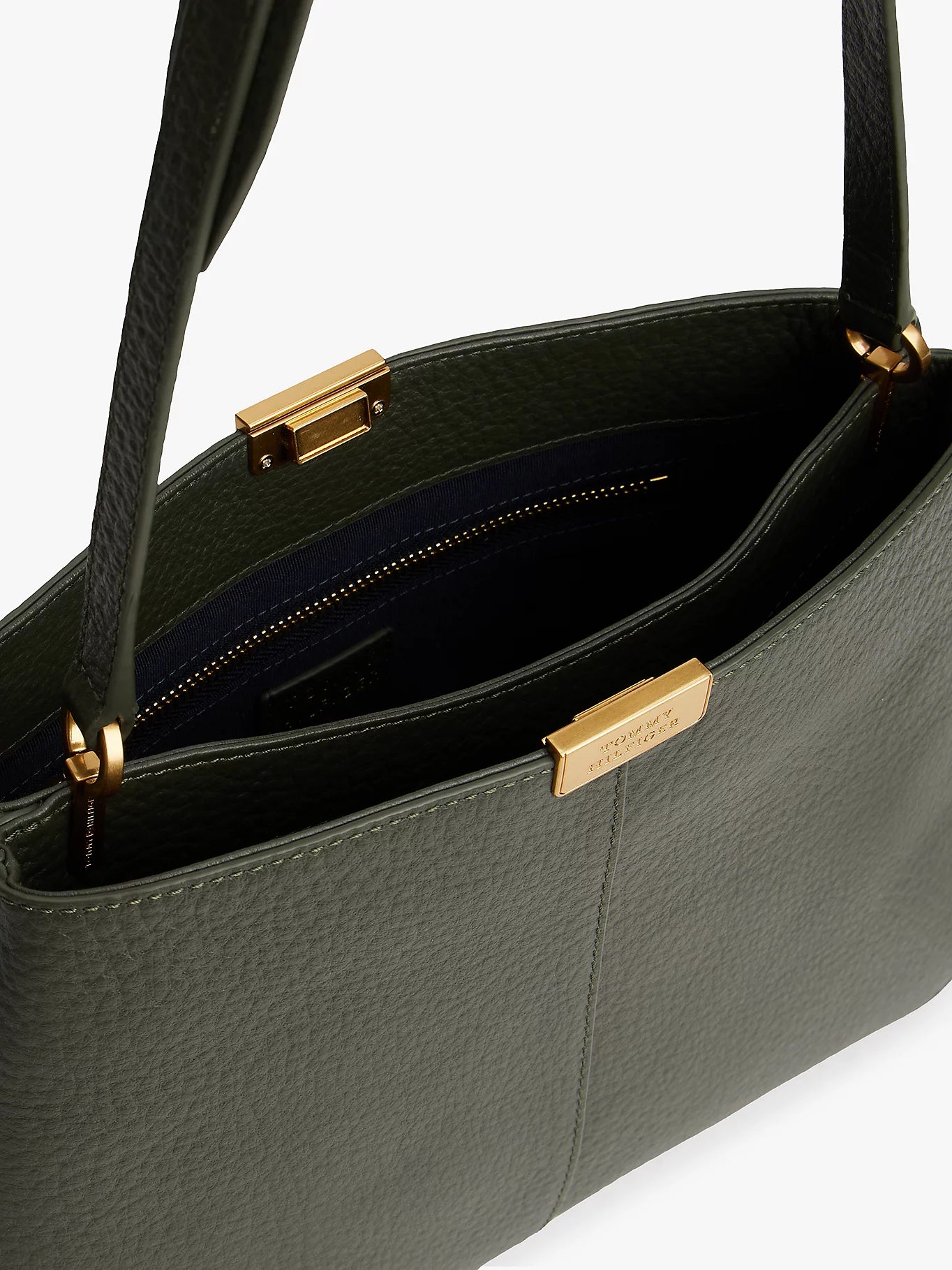 Borsa a tracolla in morbida pelle martellata - Nera o Grigia