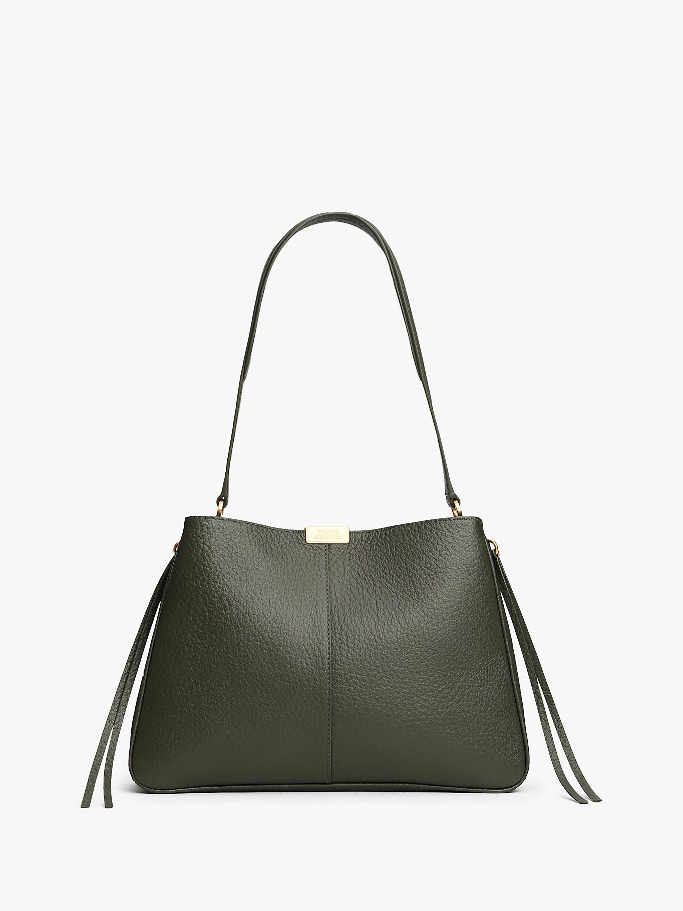 Borsa a tracolla in morbida pelle martellata - Nera o Grigia