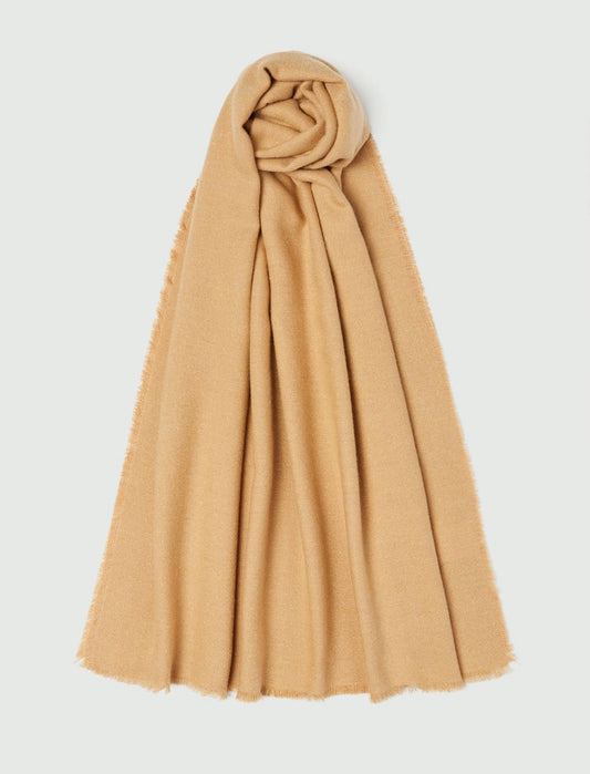 Sciarpa a Stola con filo di lurex - CAMMELLO