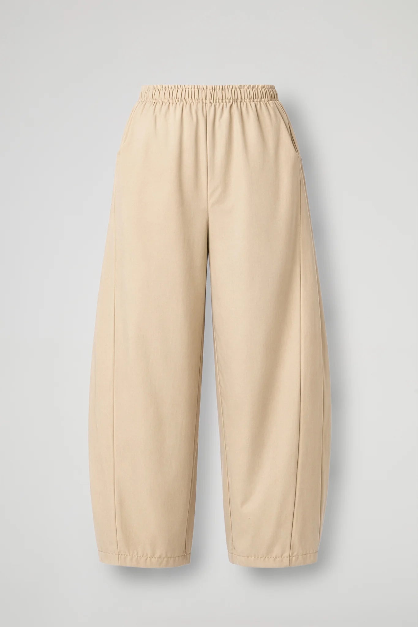 Pantalone Baggy In Tessuto Viscosa - Blu