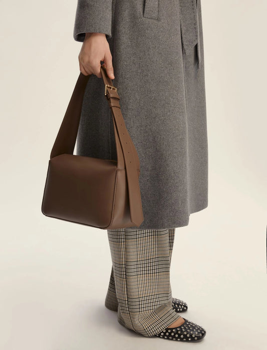 Borsetta a spalla marrone o nera