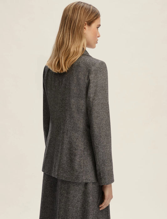 Completo Giacca e Gonna in Sale e Pepe Grigio Ardesia