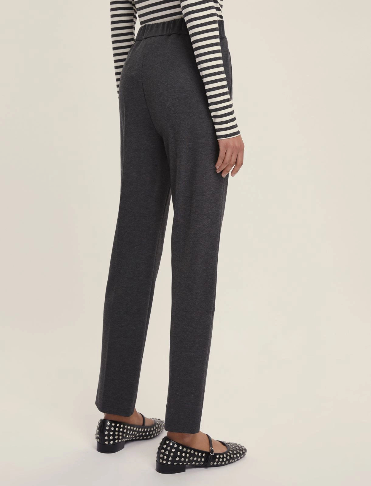 Pantalone a sigaretta in jersey - NERO, GRIGIO O GRIGIO ANTRACITE