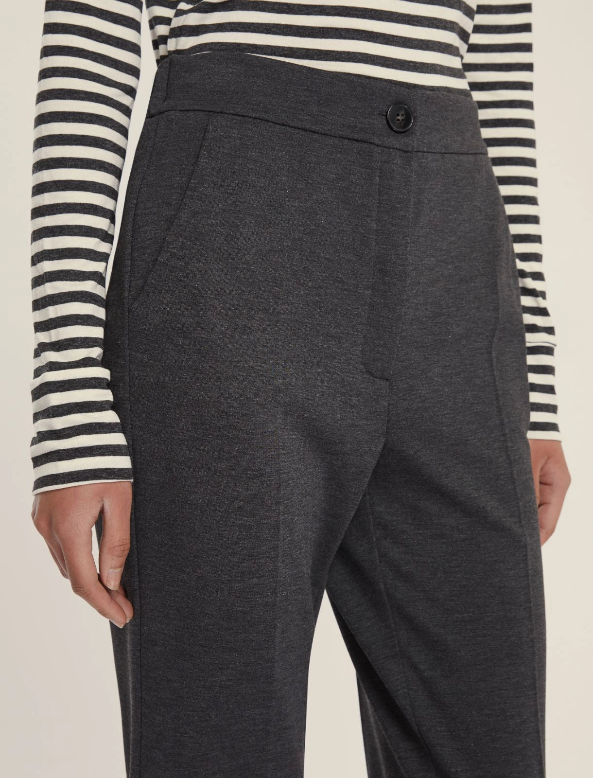 Pantalone a sigaretta in jersey - NERO, GRIGIO O GRIGIO ANTRACITE