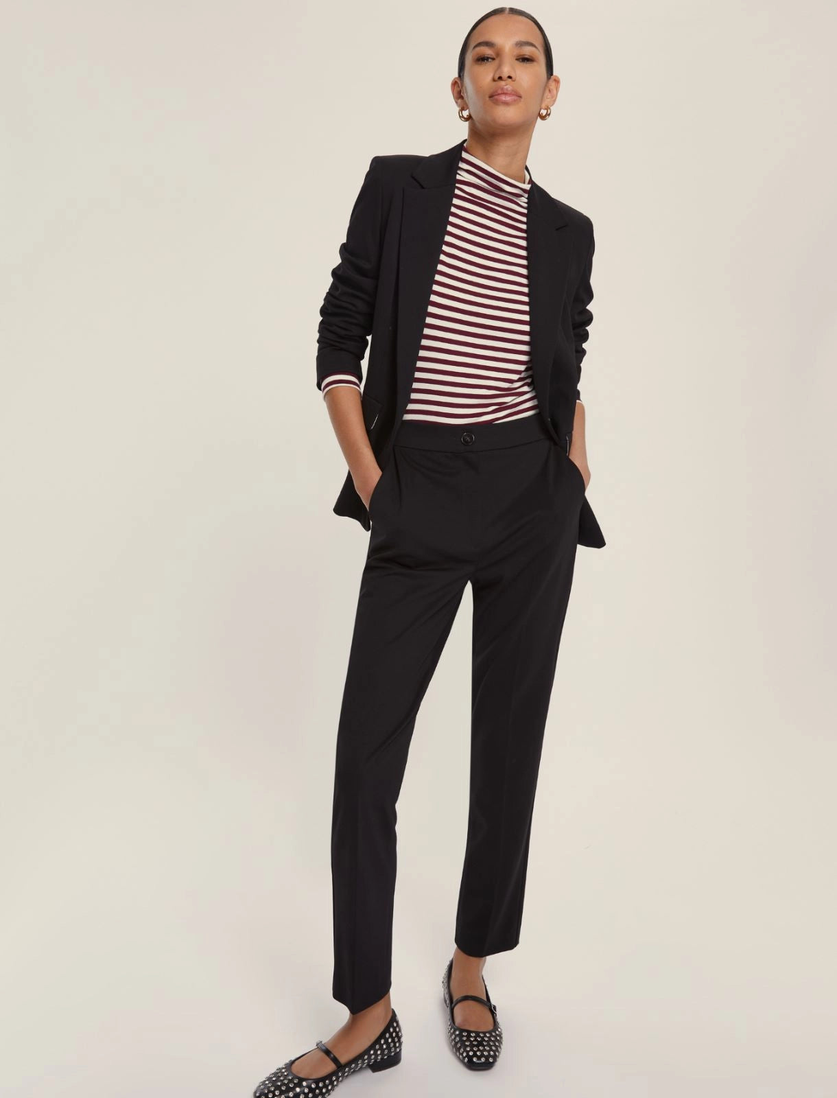 Pantalone a sigaretta in jersey - NERO, GRIGIO O GRIGIO ANTRACITE