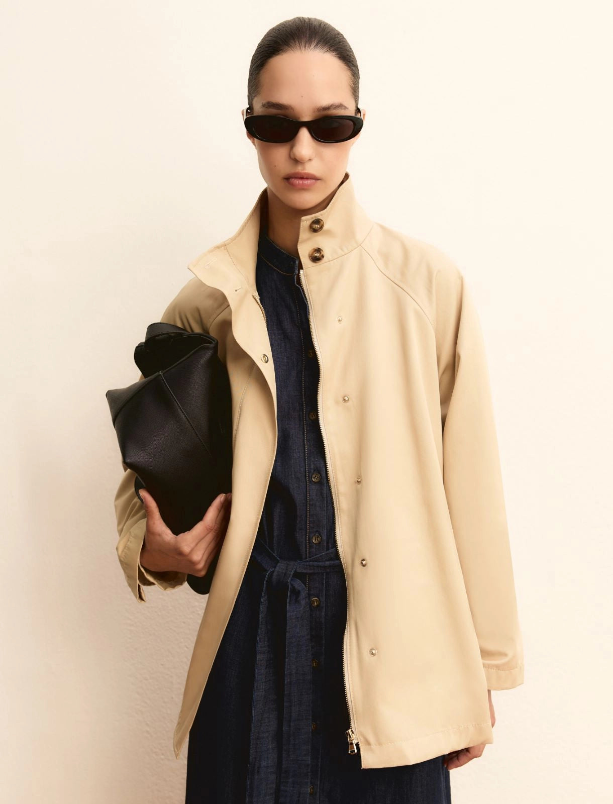 Trench corto - Cammello e Blu