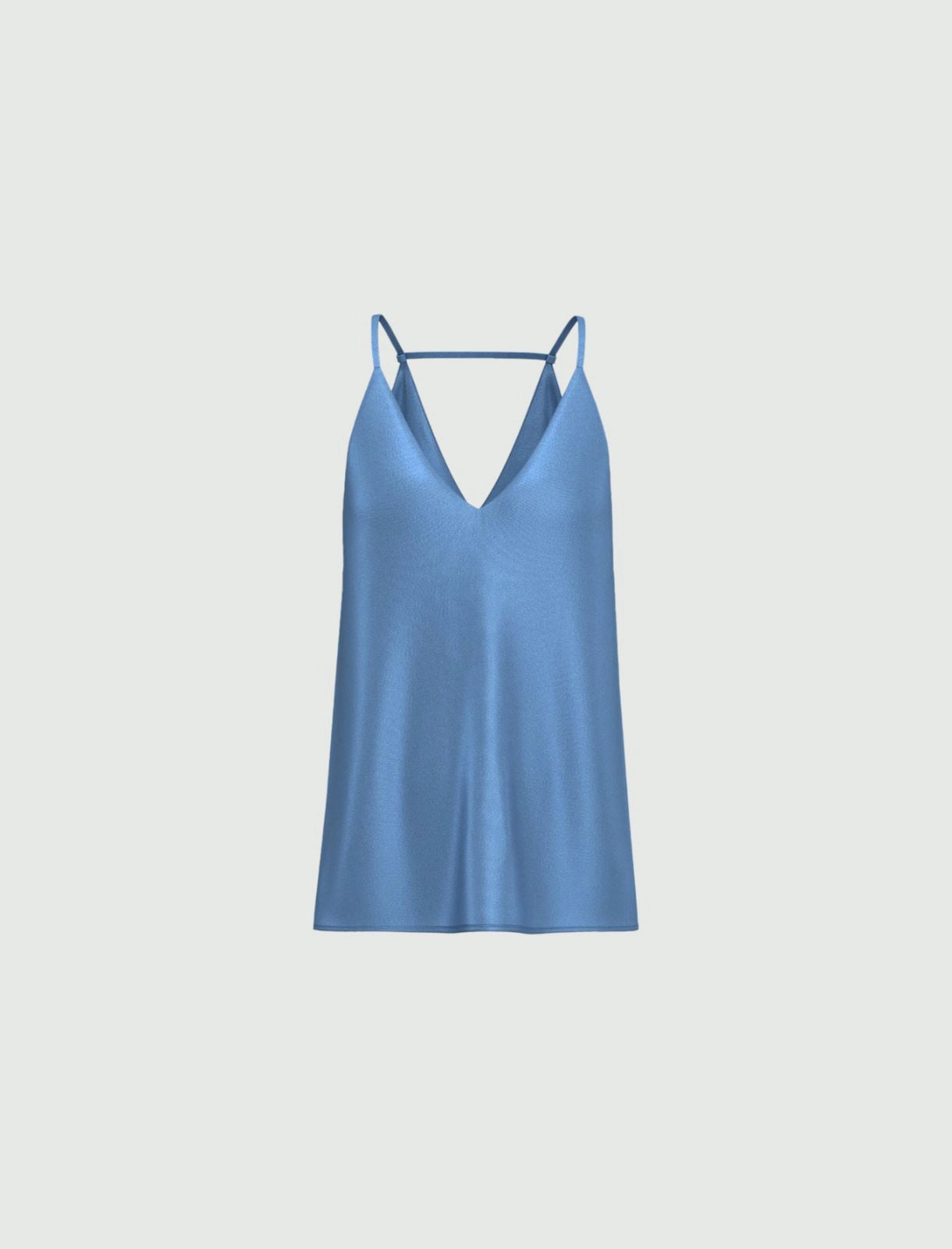 Tailleur pantalone in raso azzurro - 3 pezzi